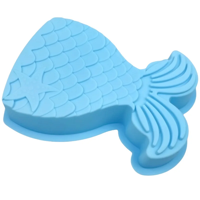 Single Mermaid Tail Joint Series Silicone Mold DIY Bread Mould XG1271