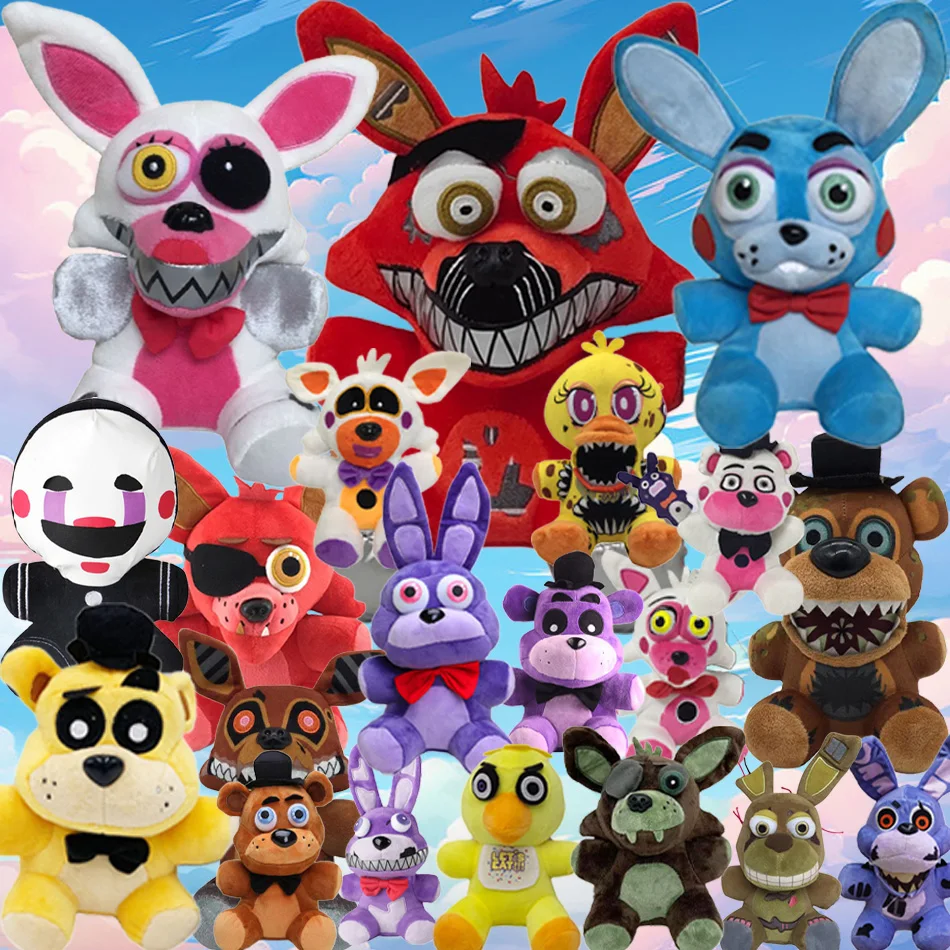 حار 18 سنتيمتر FNAF فريدي ألعاب من نسيج مخملي محشوة أفخم الحيوانات الدب الأرنب لعبة Fnaf ألعاب من القطيفة عيد الميلاد عيد الميلاد للأطفال لعبة الهدايا