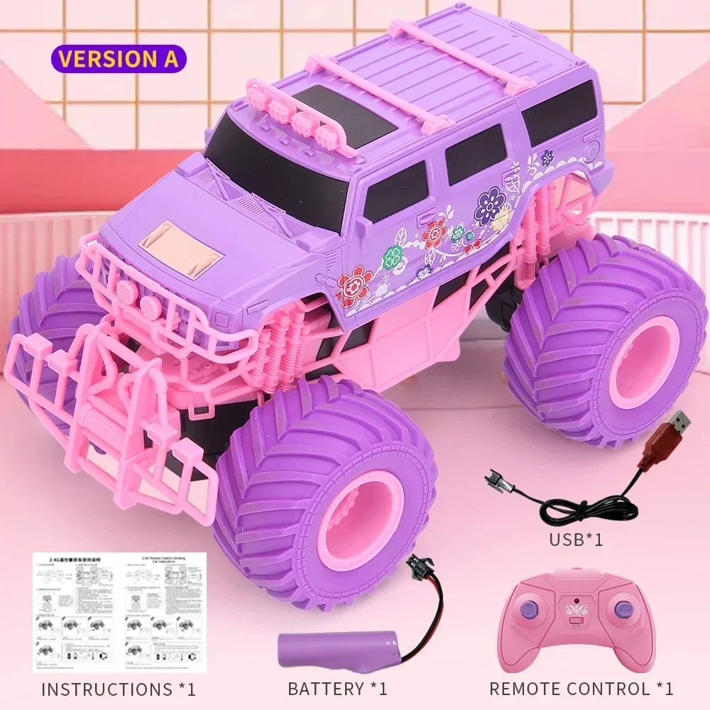 

JJRC Q157 Pink Girl Toy RC Climbing Car 2.4G Off Road Vehicle Party Gift Remote Control Car Girl Christmas Toys