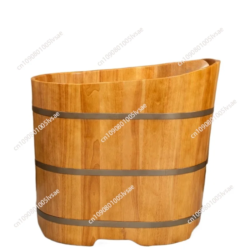 

Oak Small Apartment Bath Wooden Barrel Children Bath Barrel Bath Bucket Bathtub Home
