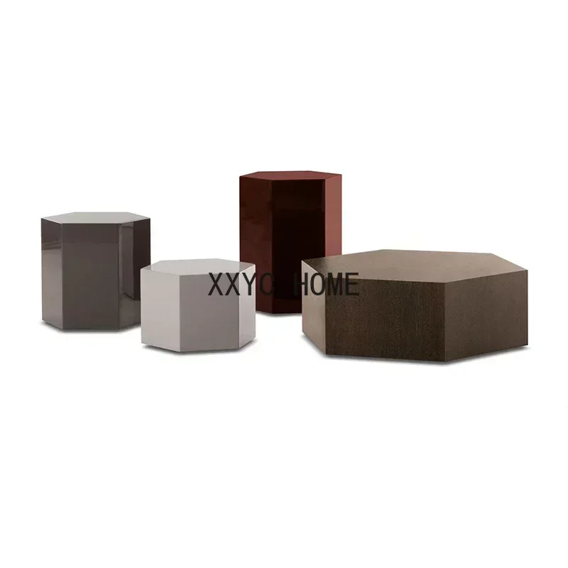 

Итальянский скандинавский комбинированный чайный столик, простой боковой столик, легкий роскошный диван, шестиугольный уличный угловой столик