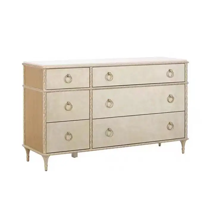 

American light luxury chest, solid wood drawer, locker, dresser, decorative table, side cabinet
