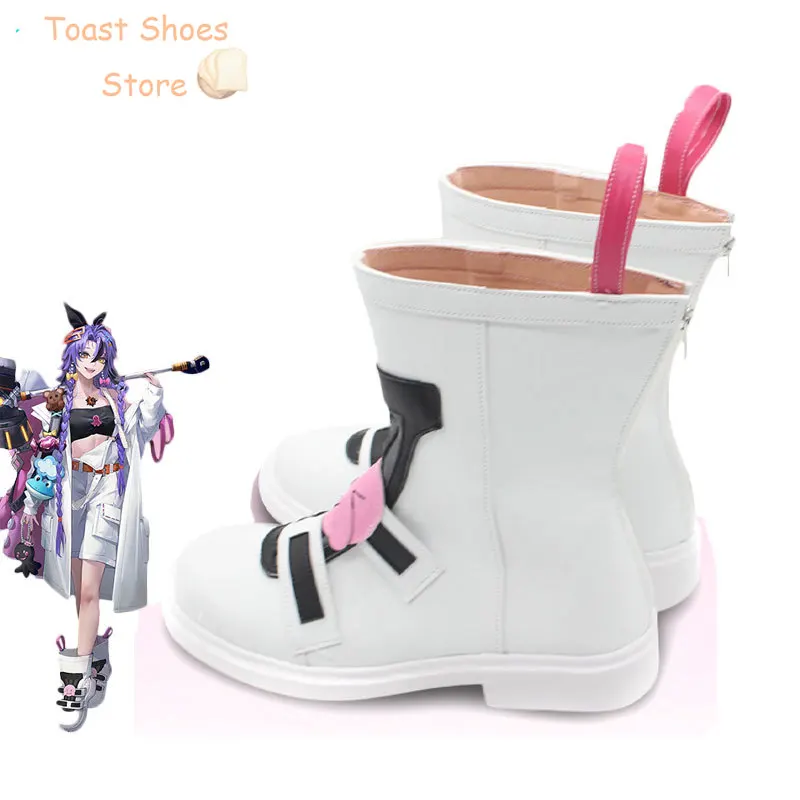 Game Path to Nowhere Kiyo Cosplay Shoes PU Leather Shoes Halloween Boots Cosplay Props Costume Prop