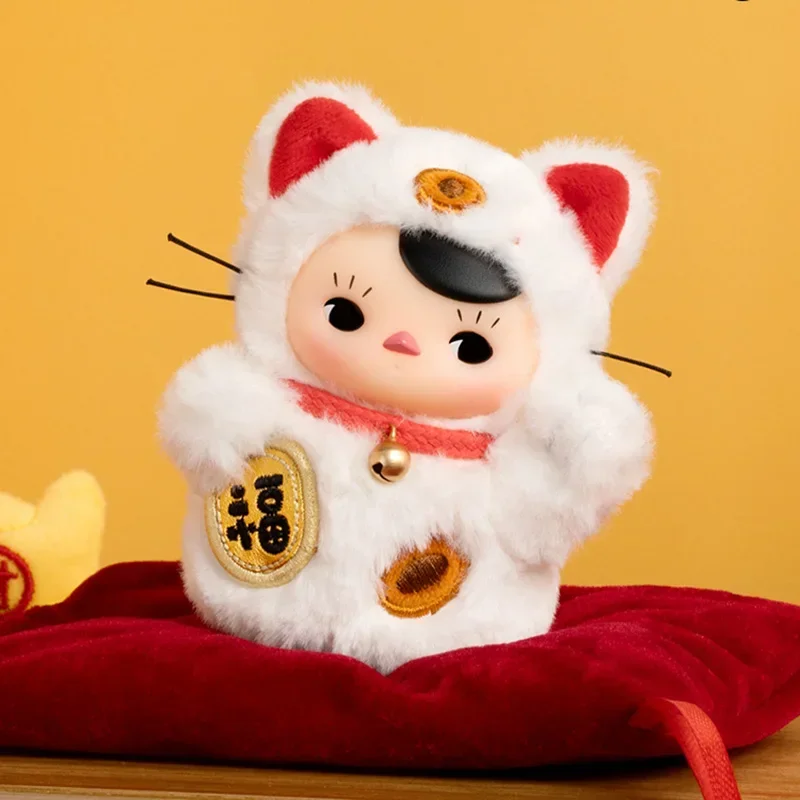 

100% Original PUCKY Roly-Poly Kitty Series-Vinyl Plush Blind Box Guess Bag Toys Doll Cute Action Anime Ornaments Collection