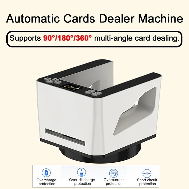 

Automatic Card Dealer Random Card Dealer with Adjustable Dealing Distance Electric Card Dealer For Outdoor Camping Birthday