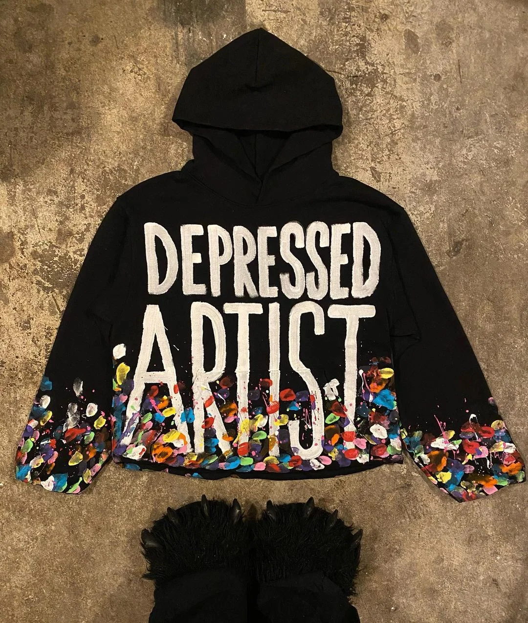 

Y2K Women's Clothing Sweatshirt Long sleeved Pullover Handdrawn Pattern Print Tops Oversize Streetwear Casual Kpop vintage news