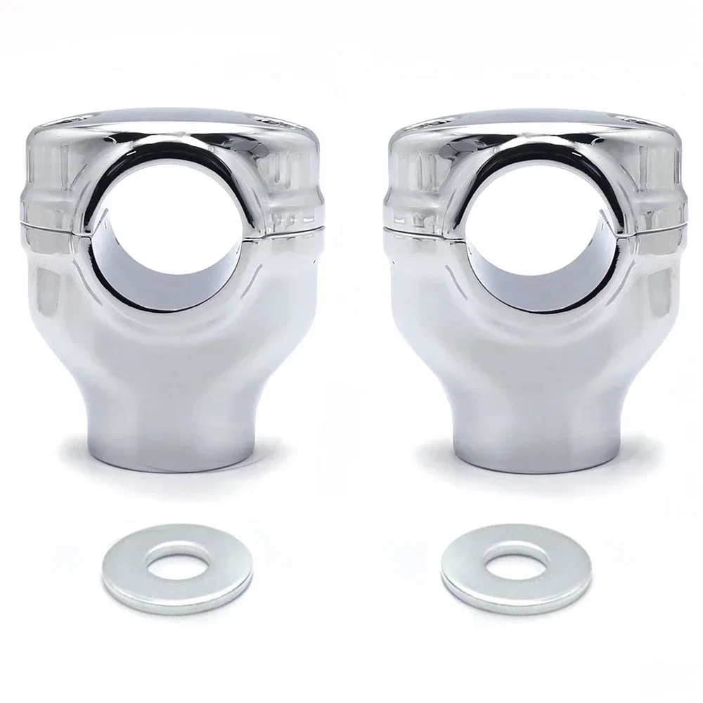 

2" Risers 1.25" Handlebar Top Clamps For Harley Davidson Dyna Fat Boy Wide Glide Road King Aftermarket Motorcycle Parts