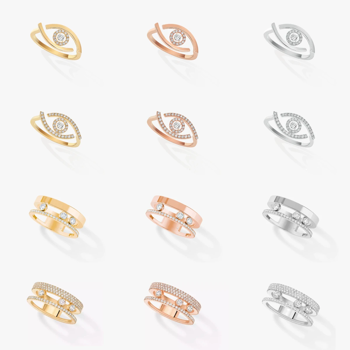 

Кольцо с скользящим цирконом, французское ювелирное кольцо, твердое серебро S925, роскошное французское офисное женское ювелирное изделие, подарок для лучшего друга Move Uno