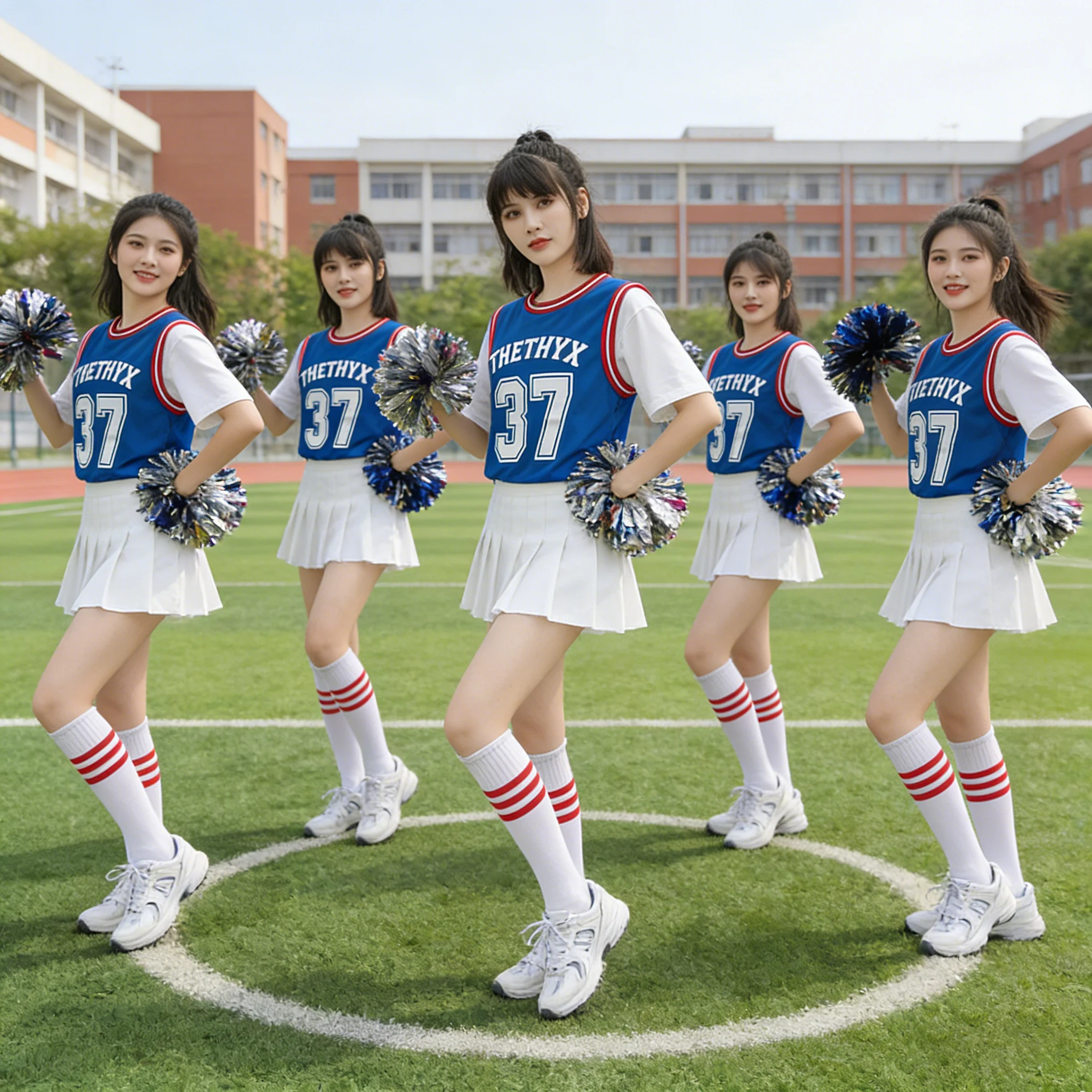 

Women's Jazz Dance Performance Clothes Baskeall Fitn Exercise Performance Suit Youthful Energy Fem Model