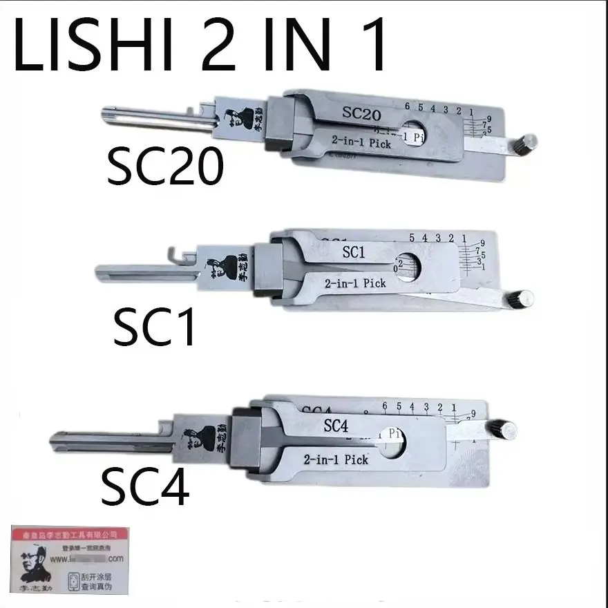 

2026 LISHI 2-in-1 Locksmith Tool SC1-L SC1 SC20 SC4 Compatible Schlage New Model for Automotive Key Programming