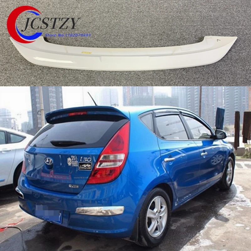 For Hyundai I30 Spoiler ABS Material Car Rear Wing Primer Color Rear Spoiler 2008-2013