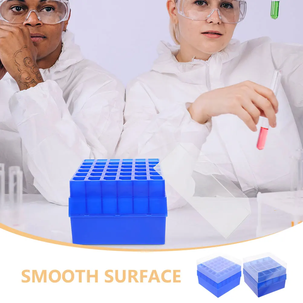 

2 Pcs Bracket Refrigeration Cartridge Number Travel Holder Plastic Specimen Pots