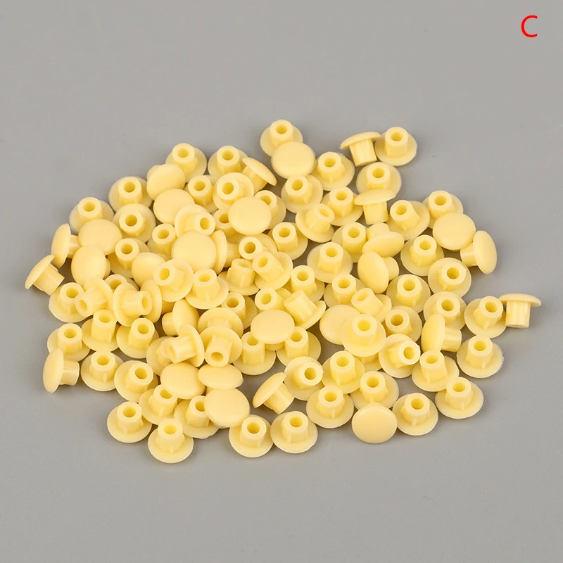 100PCS 5mm Furniture Hole Covers Decor Plastic Screw Cap Cabinet Drill Hole Dust Plug Grommet Hardware Practical Fitting New