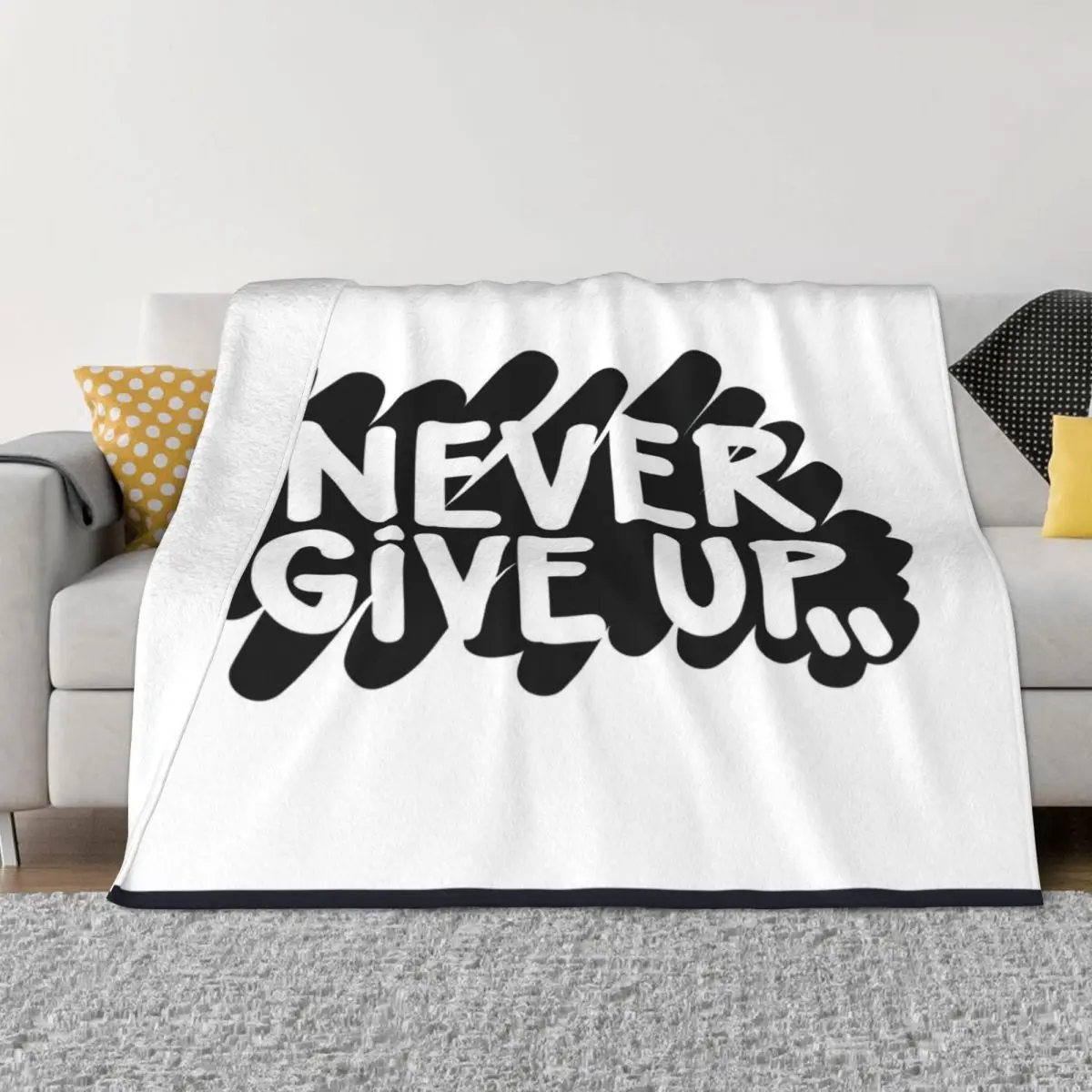 

Never Give Up Logo 10 Blanket Couple Blankets Blankets And Throws Throw Blanket