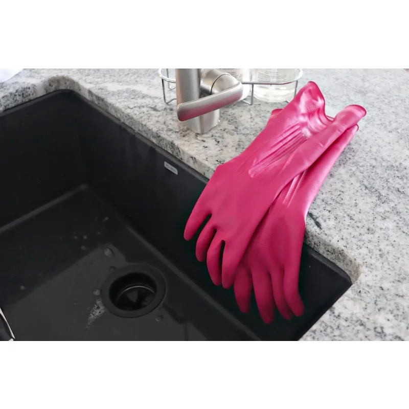 Premium Protection Rubber Cleaning Gloves, Small, 1 Pair