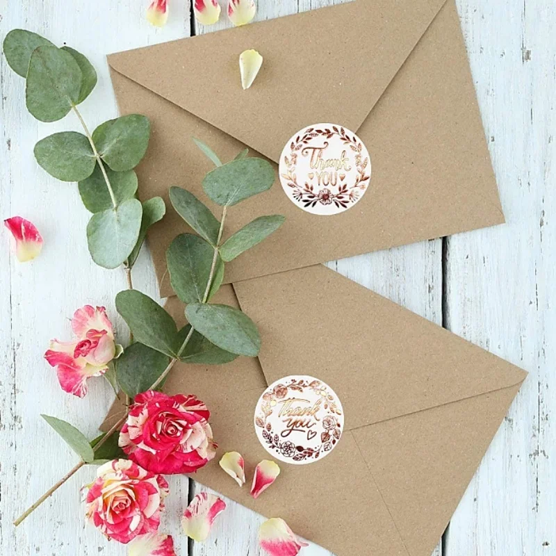 500 قطعة من ملصقات الشكر، ملصقات ملصقات بنمط الأزهار بحروف، ملصقات هدايا عيد الشكر، ملصقات لاصقة #6