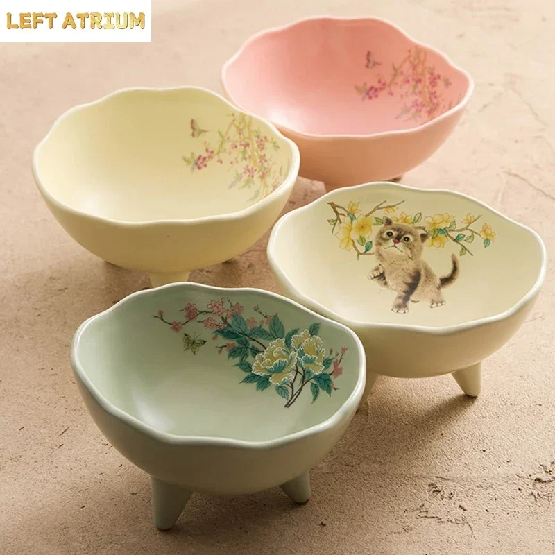 

Необычная трехногая тарелка с фруктами, керамическая миска для фруктового салата, тарелка для конфет, тарелка для хранения орехов, домашняя креативная посуда