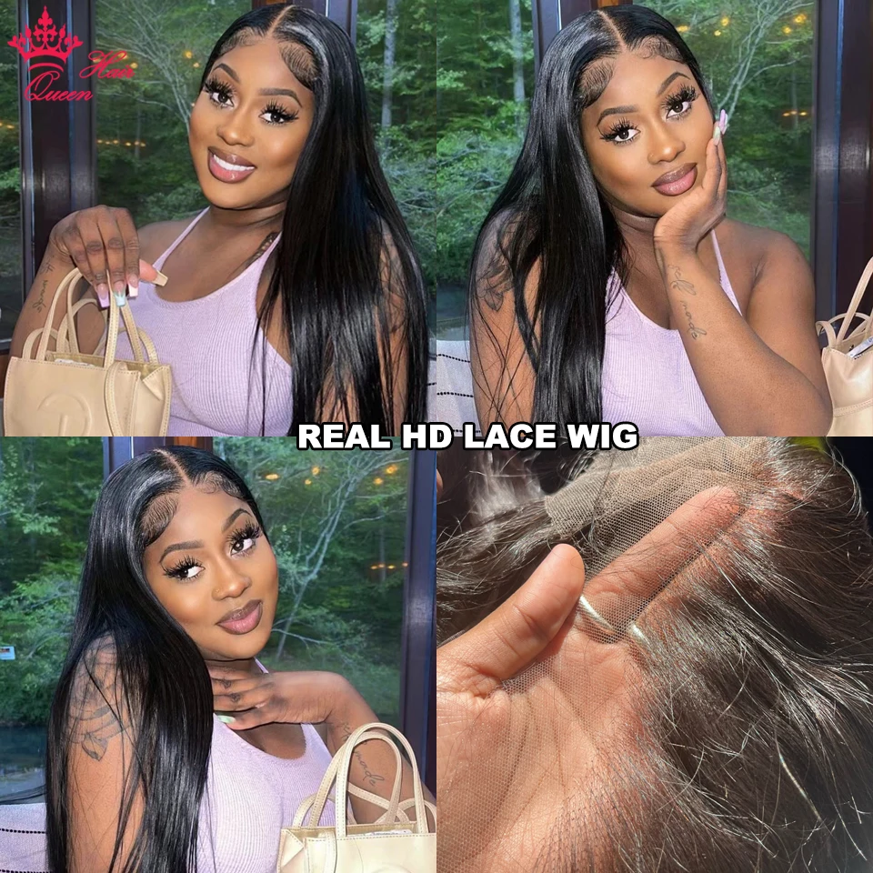 Invisible HD Lace Wigs Virgin Human Raw Hair Wig Malaysian Straight 13x6 13x4 Lace Frontal Pre Plucked Baby Hair Small Knots