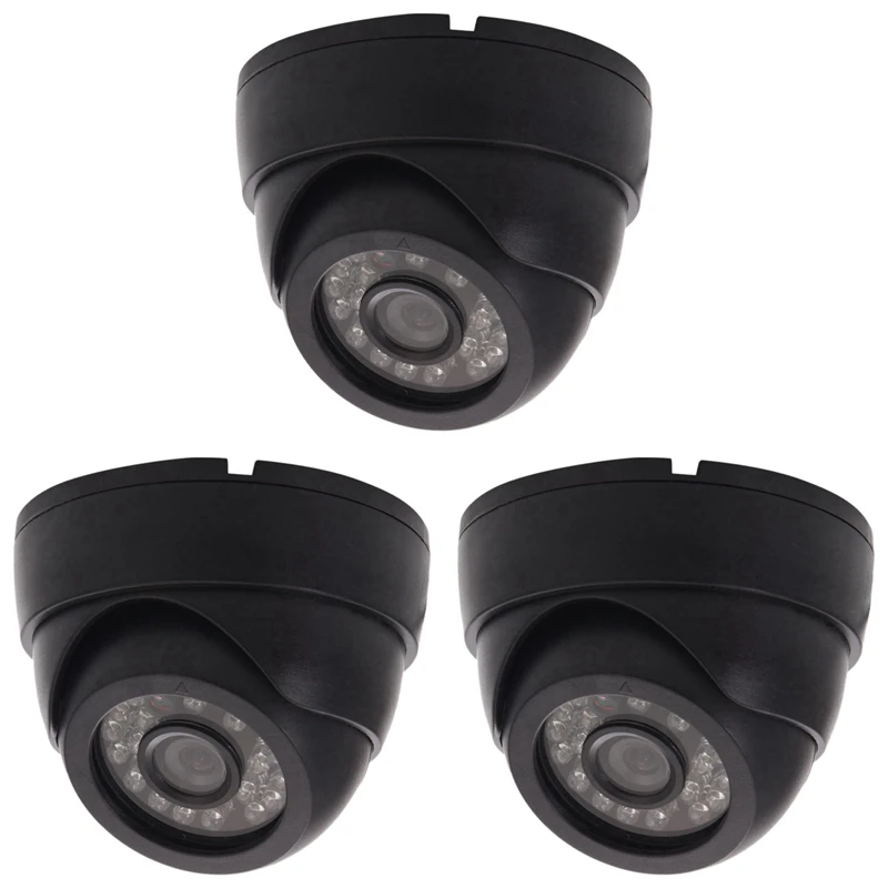 

3X CCTV Camera HD 800TVL Security Dome Camera Outdoor