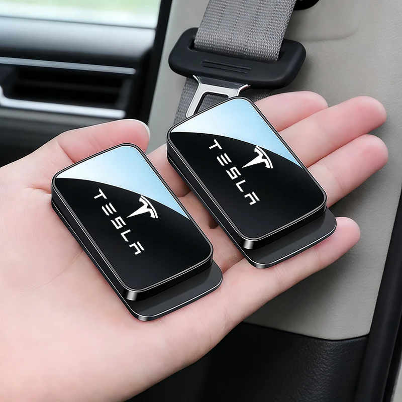 Image of Magnetischer Sicherheitsgurthalter für Tesla Model 3, Model Y, Model S, Model X, Cybertruck, Auto-Sicherheitsgurt-Zubehör