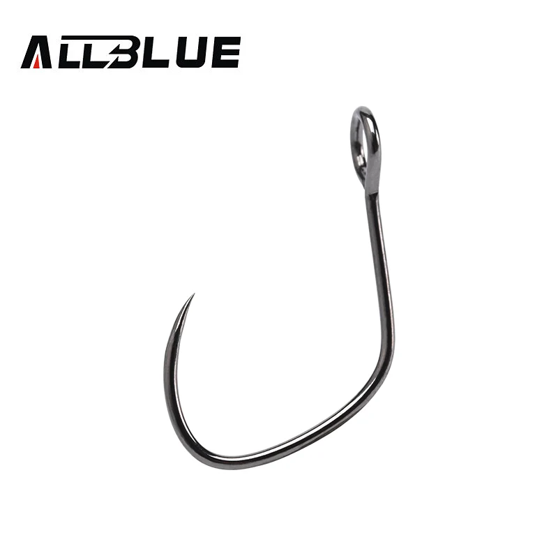 BLUX 10pcs Barbless Trout Hook 10#  8# Vertical Eye Hook Forged Anti-rustcoating Trout Fishing Hook