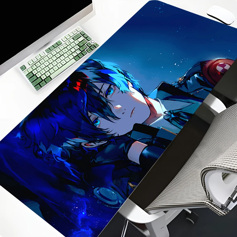 Persona 3-滑り止めマウスパッド,大型テーブルマット,ラップトップ
