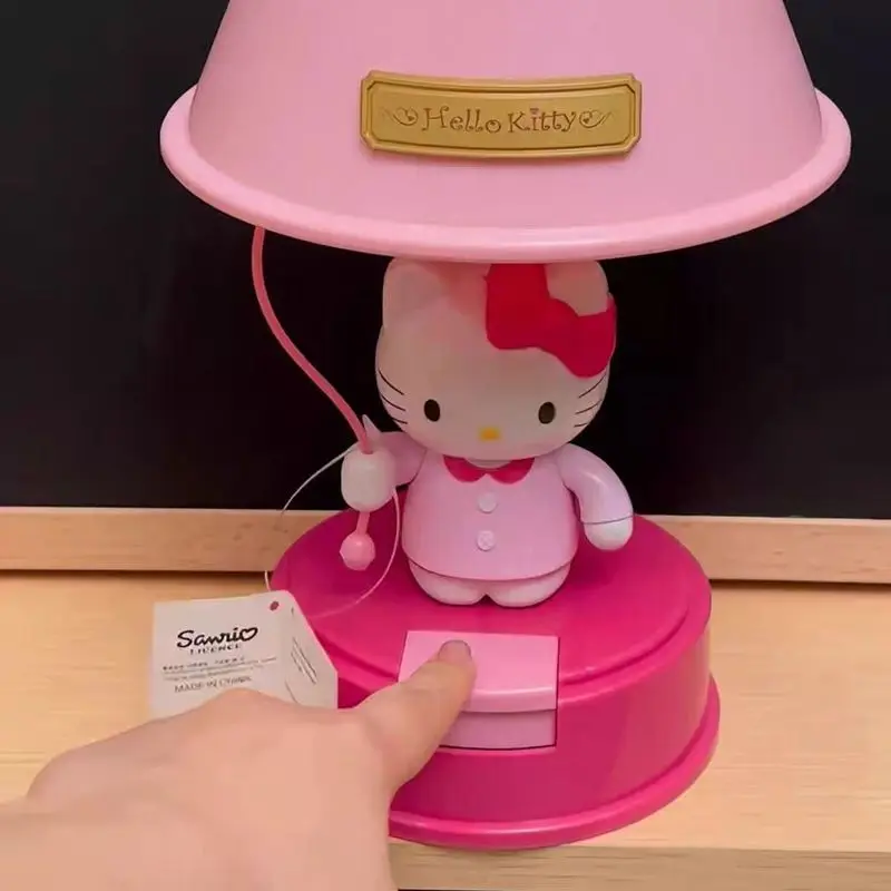 

Hellokitty лампа для спальни середины века, ночник, ретро настольная лампа, подарок для сна для лучшего друга, декоративная игрушечная фигурка