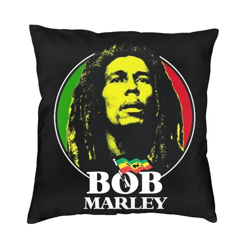 Reggae Rock Bob Marley Throw Pillow Covers Home Decoration Cushion Cover For Sofa Chair Bedding Square Pillowcase Dakimakura