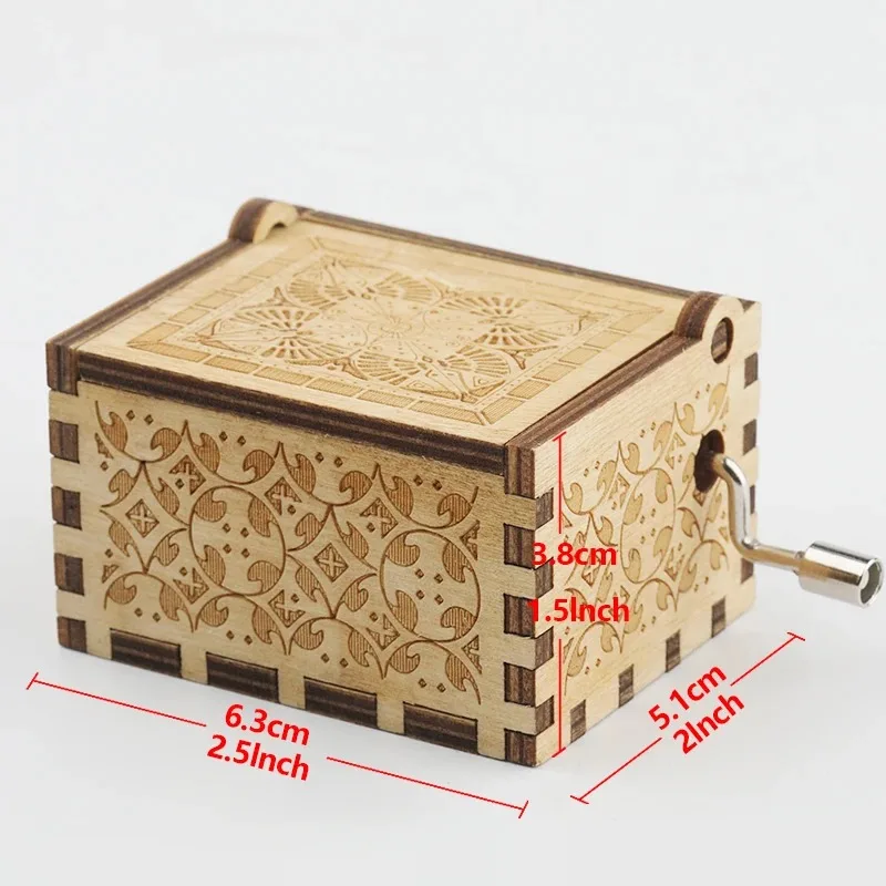 VIP مخصص الطباعة صندوق تشغيل الموسيقى خشبي يختتم صورة نص صندوق تشغيل الموسيقى ترك رسالة