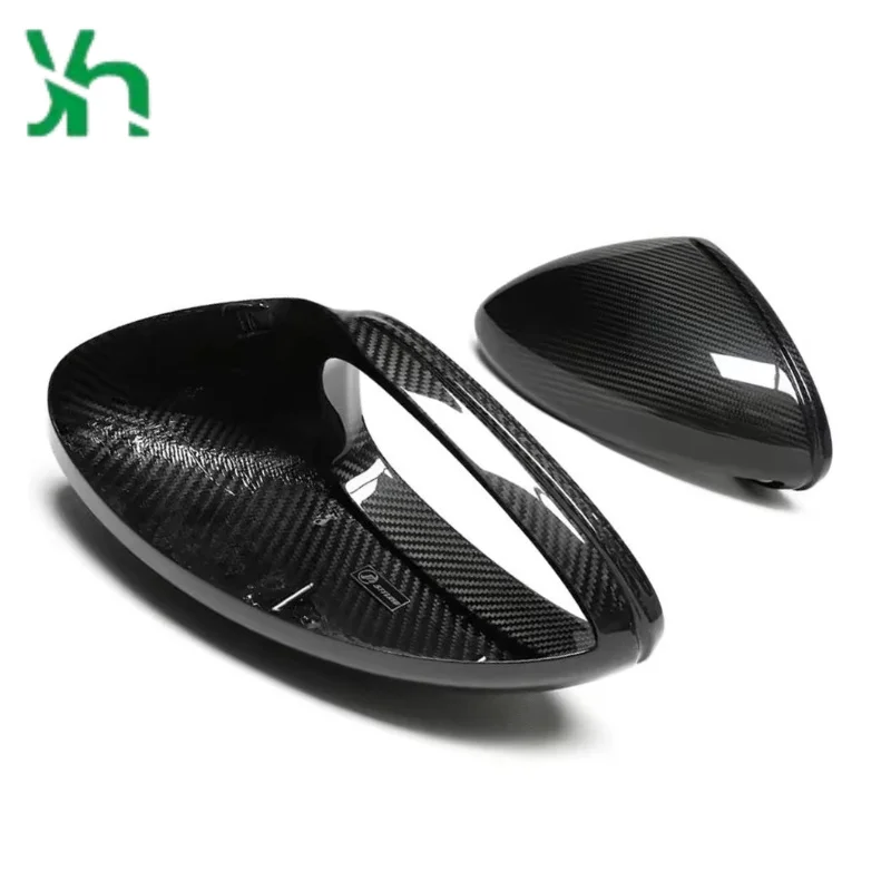 لبورشه بوكستر كايمان 718 982 2016-2023 ألياف الكربون سيارة غطاء مرآة جانبية استبدال غطاء مرآة الرؤية الخلفية