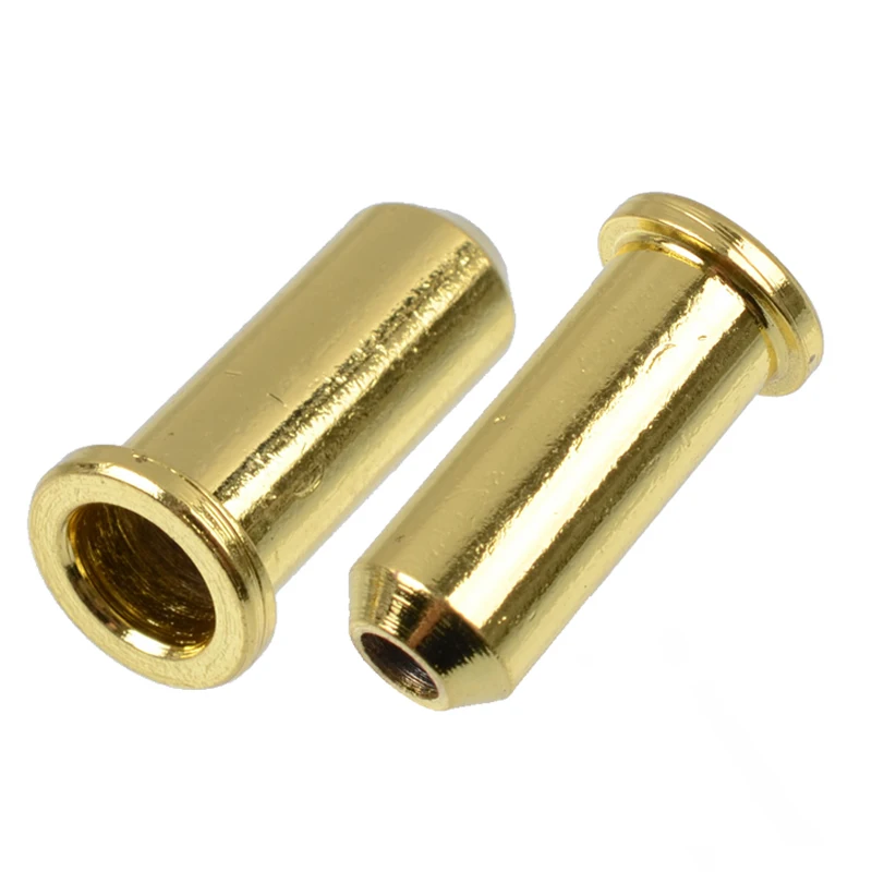 4pcs Electric Bass Guitar String Mounting Ferrules Bushing Bass Bridge String retainer Black-Gold-Chrome