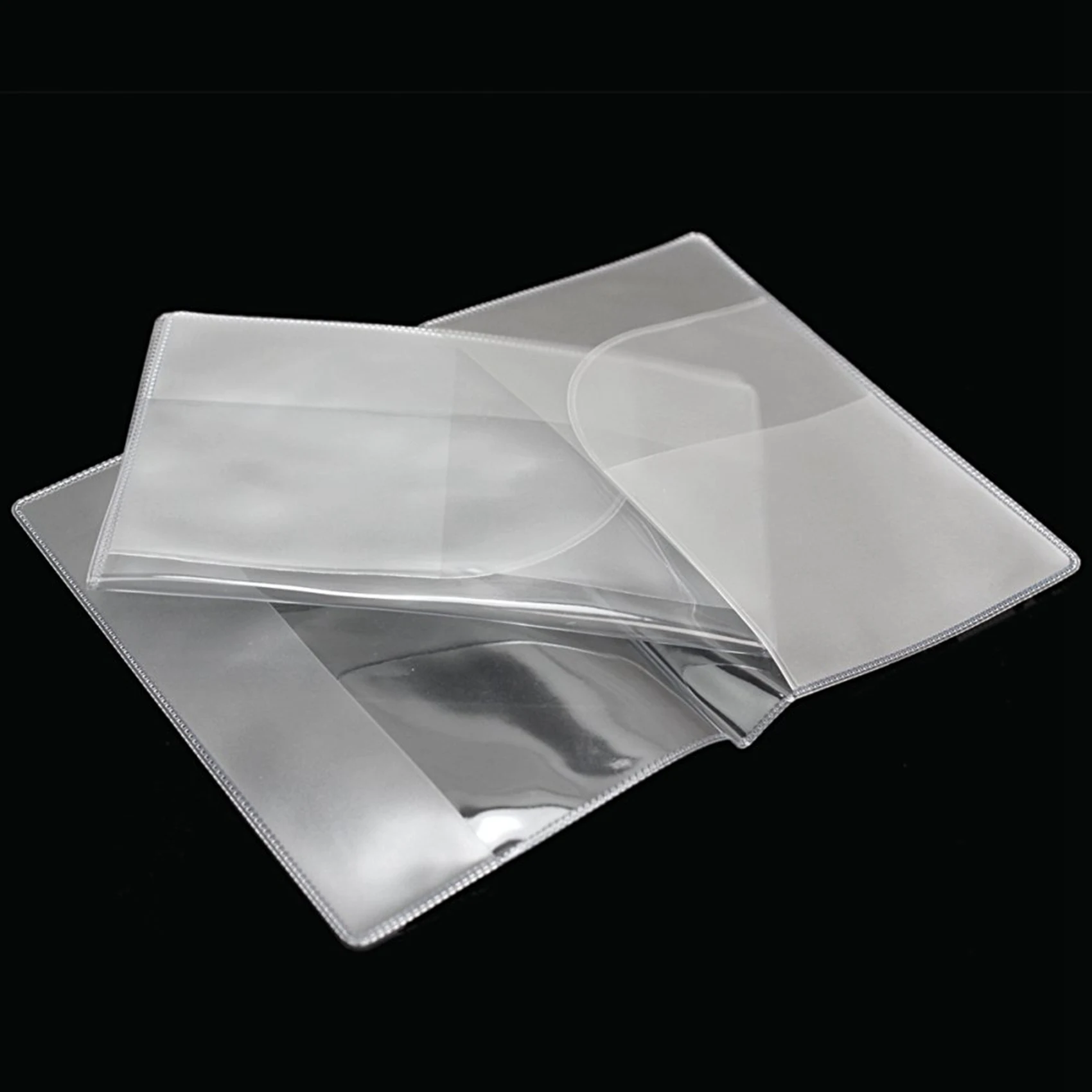 4 X Fashion Transparent Passport Holder Cover Case Travel Wallet Protector Folder
