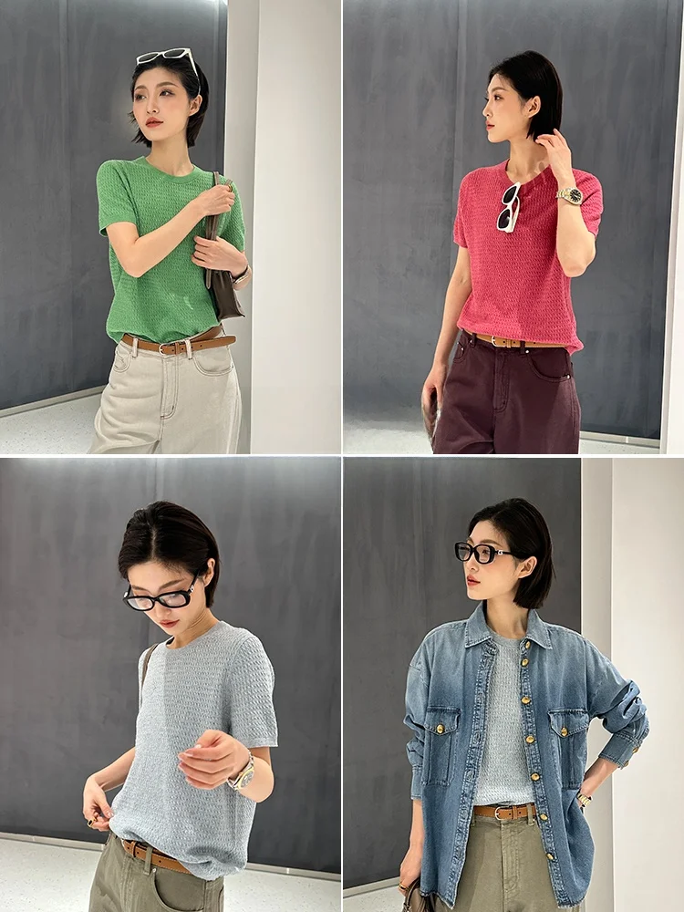 Dot Knitted Ort Sve Round Ne Top By Big Fruit Store Continuing The Bao Sle With…