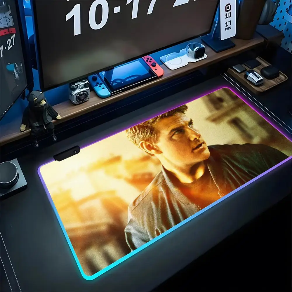 Mission Impossible 4 cute Mouse Pad Gaming LED 700x300 Mouse Mat Mousemats Table Pads PC Desk Mat RGB Keyboard Mat XXL