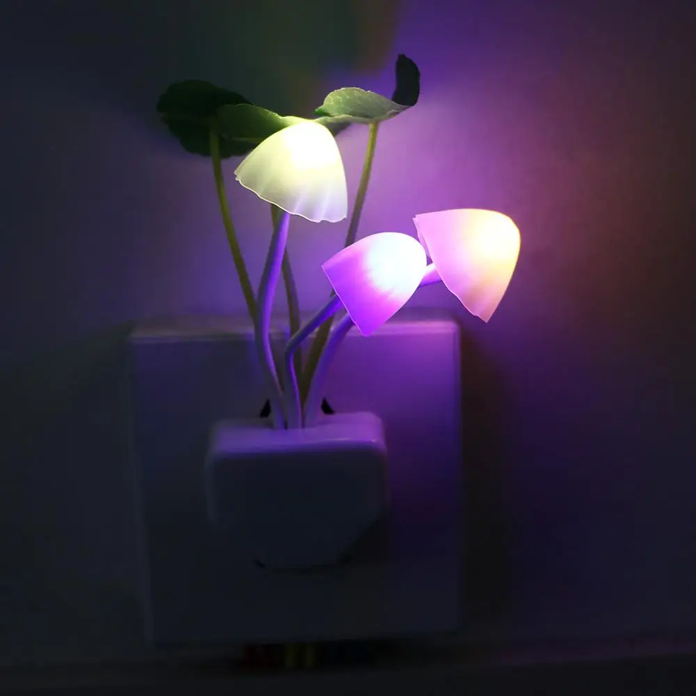 Bedroom Multicoloured Cute Control Dream New Romantic Home Bed Sensor Control LED Lamp Mushroom Light Colorful