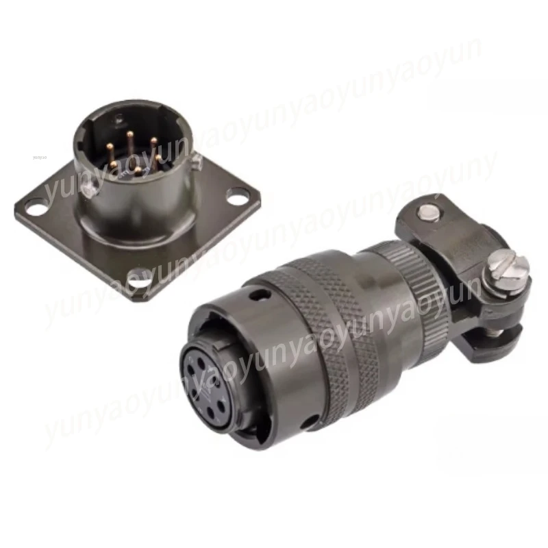 Waterproof Vibration Resistant Connector 6 Pin Female Receptacle F Tail 10 Size Shell Electrical Wiring Plug