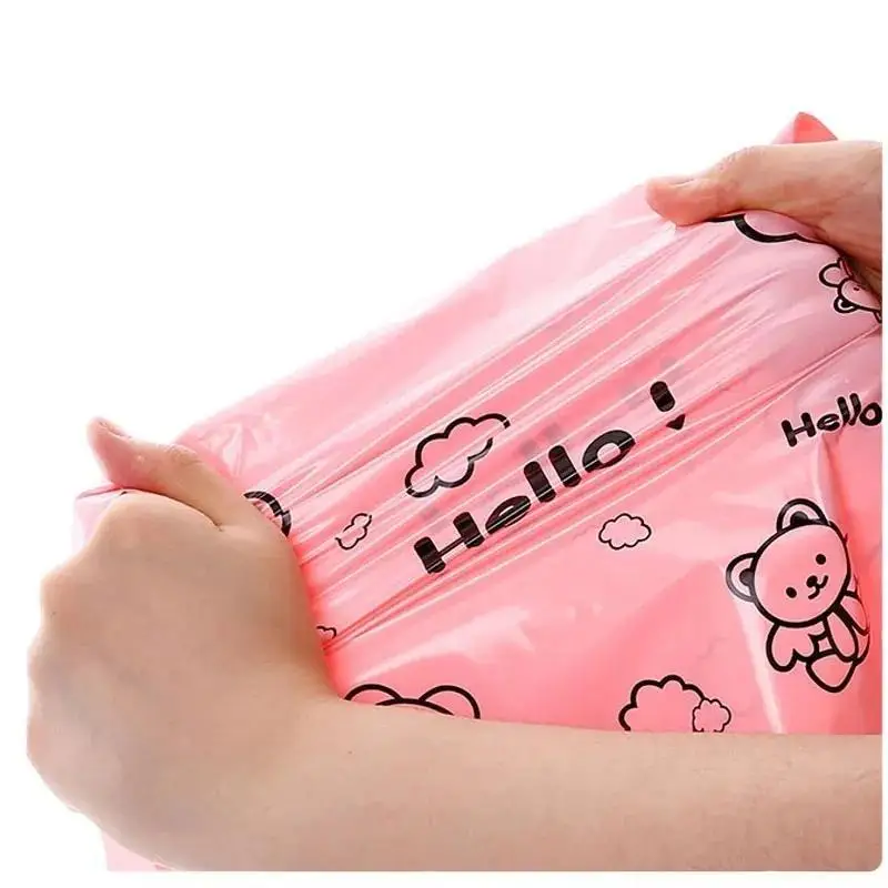 INPLUSTOP 50Pcs HELLO Design Mailing Logistics Bags Cartoon Bear Printing Gifts Boxes Packing Pouch Express Courier Shipping Bag