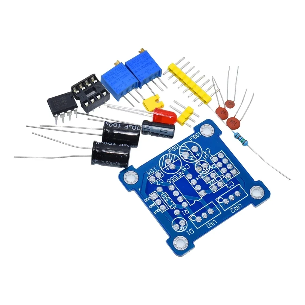 

DIY Kit Generator Pulse Starter Duty Cycle and Frequency Adjustable Module NE555 Pulse Oscillator Square Wave Signal Generator