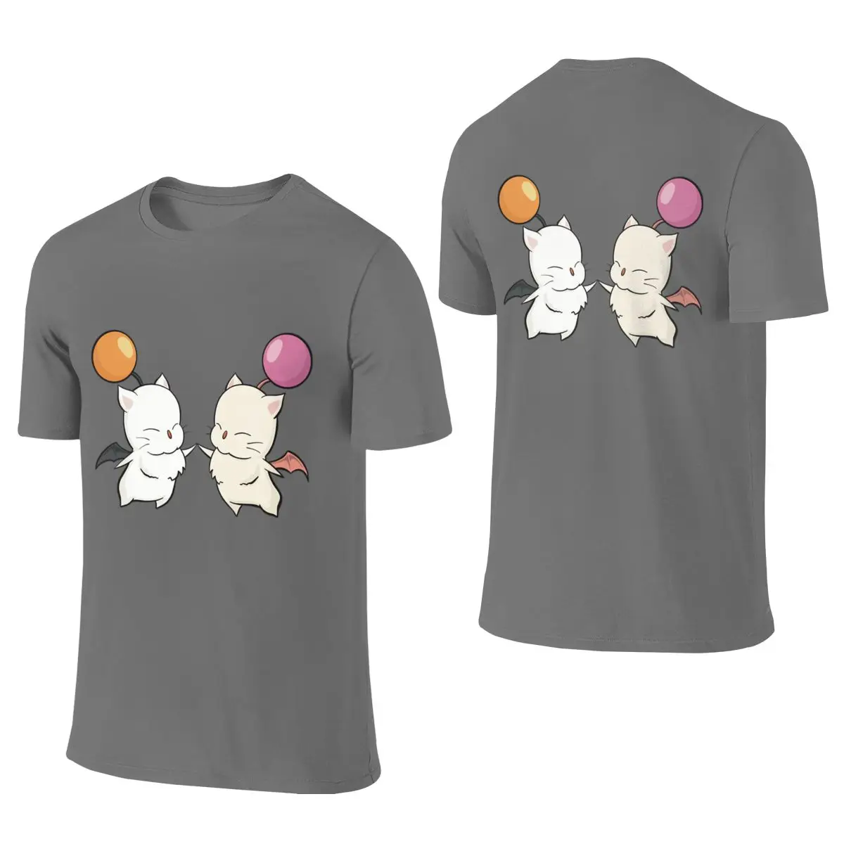 Moogles Not Easy To Deform Reversible T-shirt Fresh And Simple Sweat-Absorbing And Quick-Drying Men's T-shirts