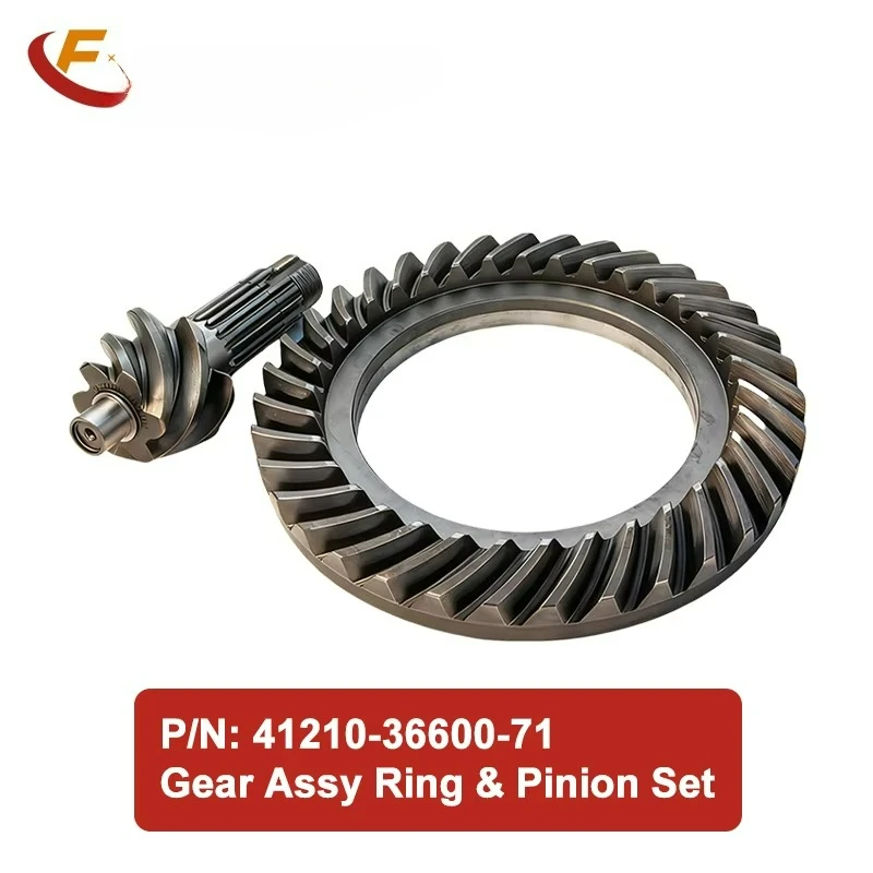 

Комплект шестерен приводного моста в сборе (коронная шестерня и шестерня-втулка) 41210-36600-71 для погрузчиков Toyota 8FD30 8FG30