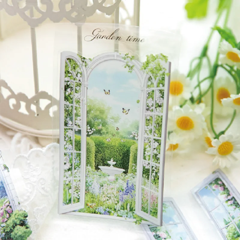 Mr Paper 2Rolls/bag Greenery Theme Extra Long Recycled PET Tape Masking Tape Handbook DIY Material Tape