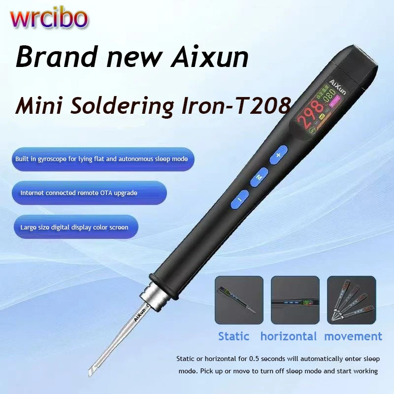 

Электрический паяльник Aixun T208, сварочный инструмент, прецизионная паяльная станция, ремонтный тепловой карандаш, портативная паяльная ручка