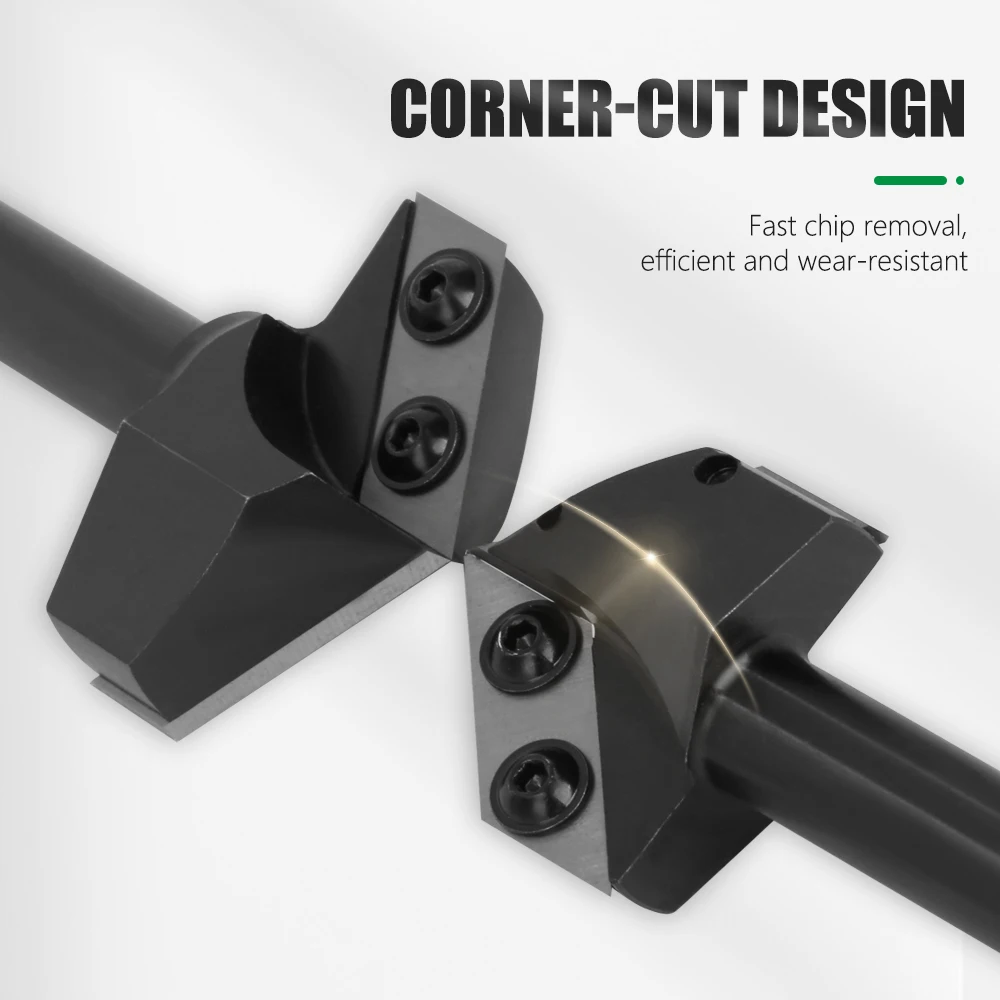 LAVIE لقم التوجيه النجارة 1/2 عرقوب 90 120 درجة V-نوع قاطعة المطحنة تنظيف أسفل أدوات النجارة مجموعة شفرات