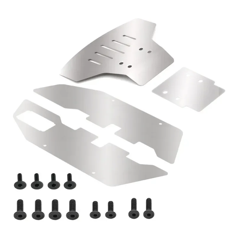 

Stainless Steel Front and Rear Chassis Armor Protector for Traxxas Slash 2WD 1/10 RC