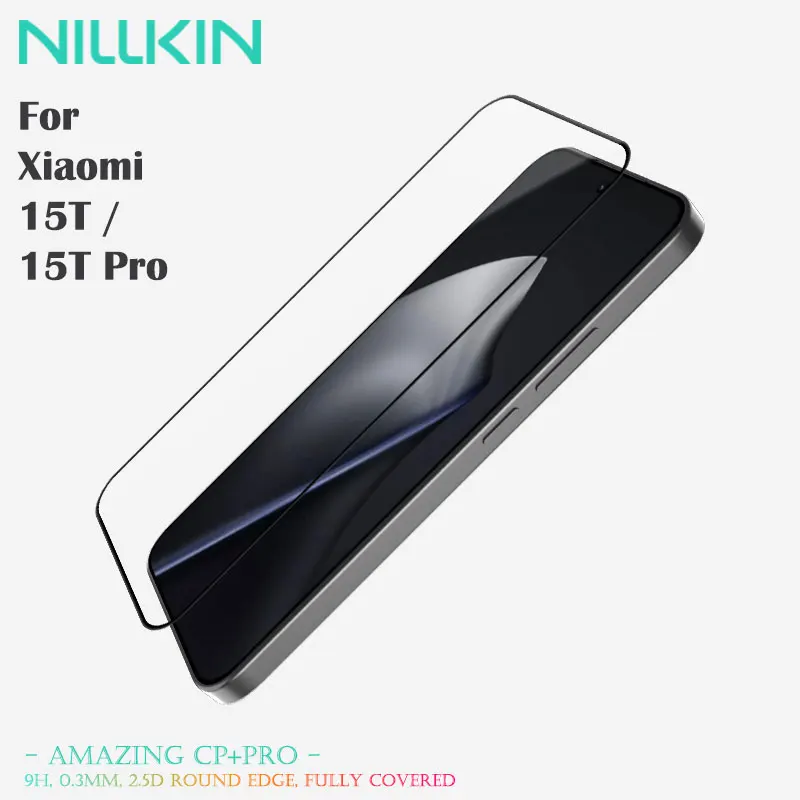 

Защитная пленка для экрана Xiaomi 15T Pro, закаленное стекло NILLKIN CP + PRO, твердость 9H, наномасляное покрытие 0,33 мм, установка без пузырьков