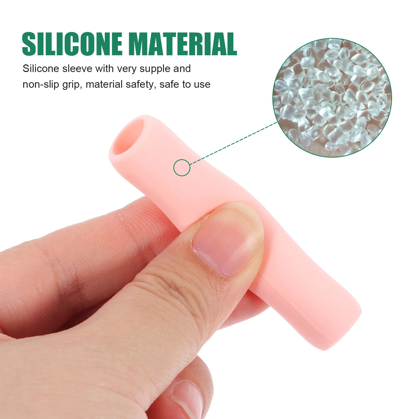 

6Pcs Touch Screen Pen Sleeve Silicone Material Stylish Shape Protects Against Damage Compatible with Pencil 1 2 Fashionable Pure