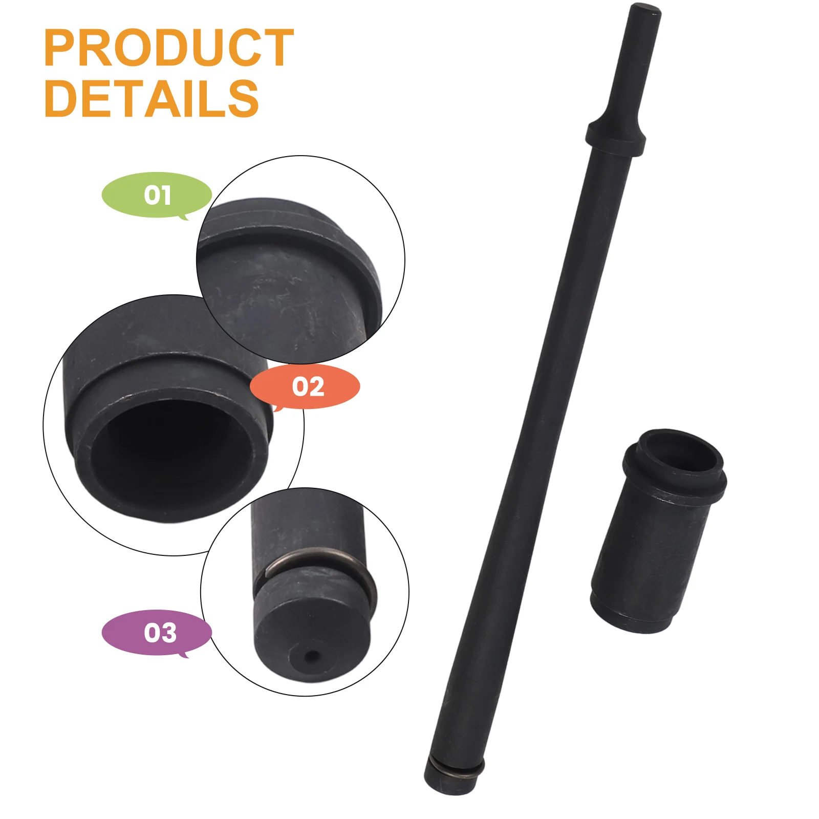 

Набор пневматических отверток Инструмент для анкерных втулок 1-3 8-дюймовая втулка 11-1 2-дюймовая отвертка Шамбирная стальная конструкция Компактный дизайн