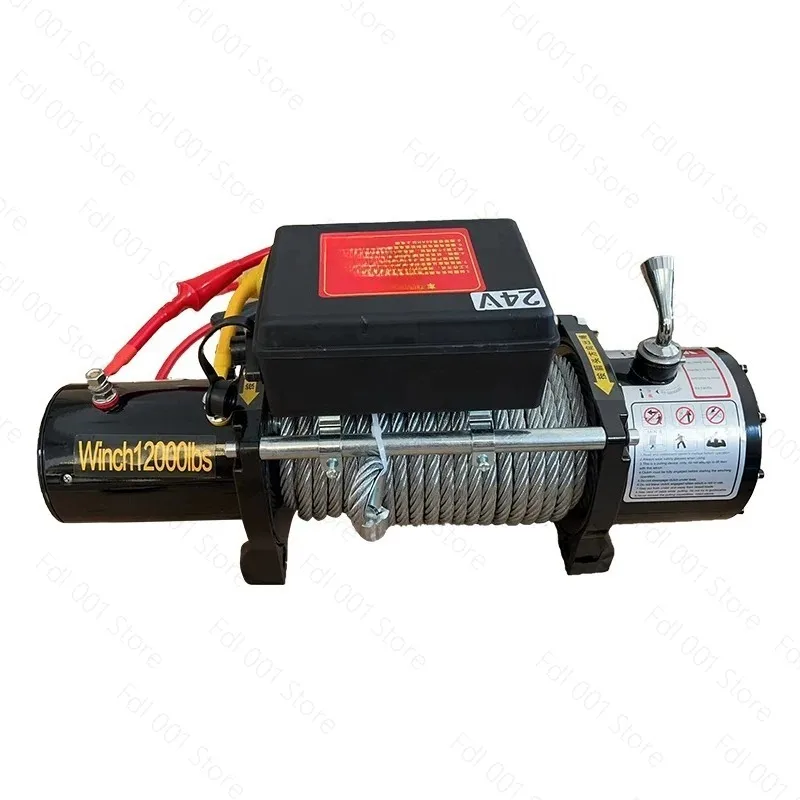 2026 24v truck hoist, electric winch 12v off-road vehicle self-rescue traction electric truck crane hoist