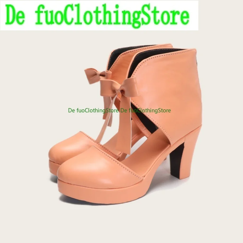 DefuoClothing – chaussures de Cosplay pour fille magique et forêt profonde maléfique, nuit blanche, Anime, exposition diffuse de talons hauts personnalisés
