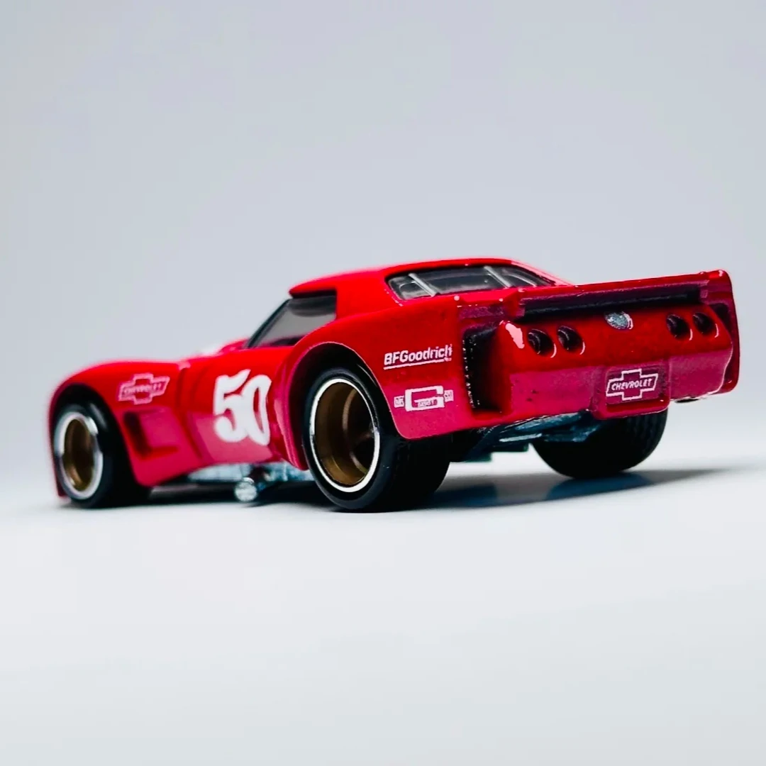 Hot Wheels Premium Car Culture Vintage Racing 76 Greenwood Corvette Collectible 1:64 Diecast Car Model Display Vehicle Toy Gift view 4